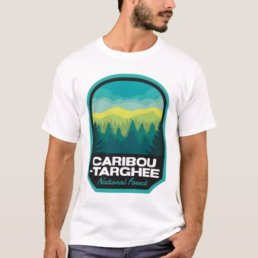 カリブー・タルギー国立森林ID WY Tシャツ (正面)
