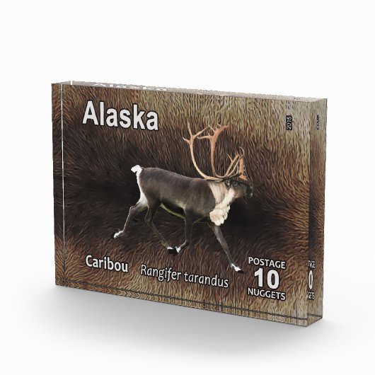 カリブー(トナカイ) – アラスカ切手 フォトブロック (右)