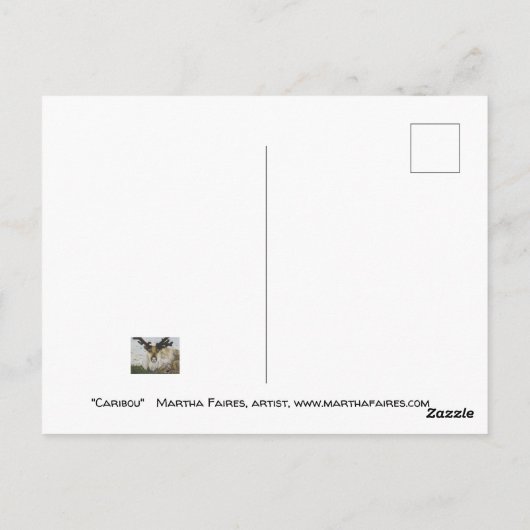 カリブー ポストカード (裏面)