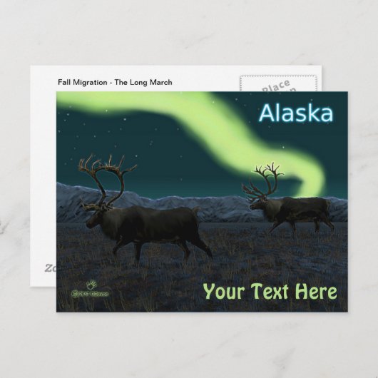 カリブー – Long March ポストカード (正面/裏面)