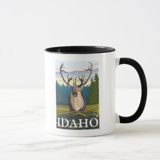 カリブーin the wild - Idaho マグカップ (右)