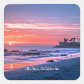 カリブ州,カリフォルニア州の写真 スクエアシール (正面)
