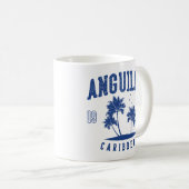 カリブ海のアンギラ ヤシの木 1980 コーヒーマグカップ (正面右)