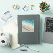 カリブ海のビーチの風景 シール (iPadカバー)