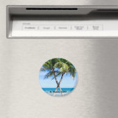 カリブ海のビーチ島の暮らし 海の貝 DIY 写真 マグネット (インサイチュ (食洗機))