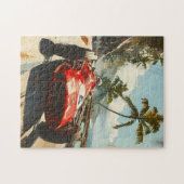 カリブ海のヴィンテージレーシングカー ジグソーパズル (横)