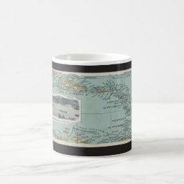 カリブ海の島々地図 コーヒーマグカップ