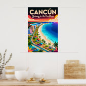 カリブ海へのゲートウェイ カンクン メキシコ ポスター (キッチン)