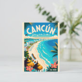 カリブ海へのゲートウェイ カンクン メキシコ ポストカード (スタンド正面)