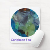 カリブ海ガラスのマウスパッド マウスパッド (マウス)