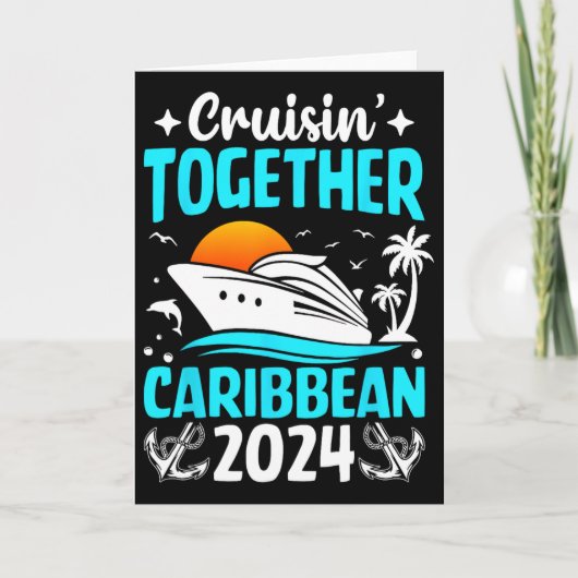 カリブ海クルーズ 2024 家族旅行クルージン・トゥゲザー カード (正面)