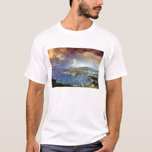 カリブ海、アンティグア島 Tシャツ (正面)