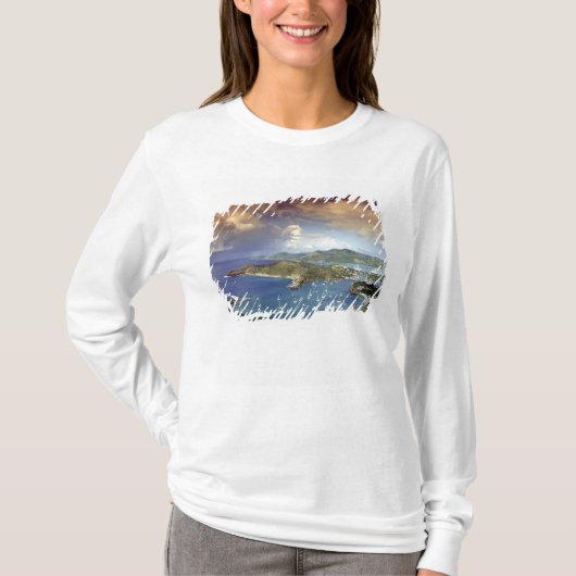 カリブ海、アンティグア島 Tシャツ (正面)