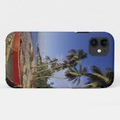 カリブ海 グレナダ セントジョージズ ヤシの木並木のボート Case-Mate iPhoneケース (裏面(横))