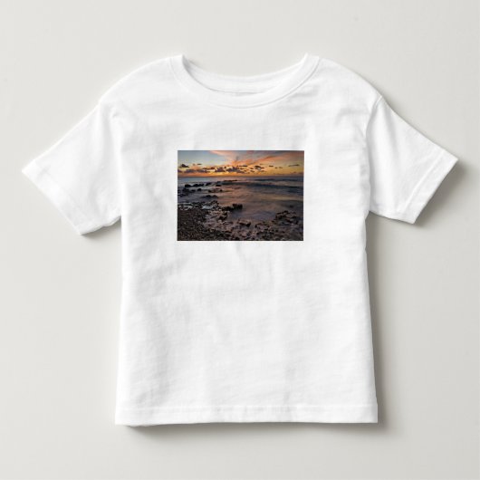 カリブ海、ケイマン諸島。激しい波2 トドラーTシャツ (正面)