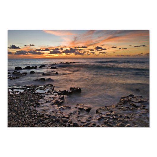 カリブ海 ケイマン諸島 荒波 2 フォトプリント            (正面)