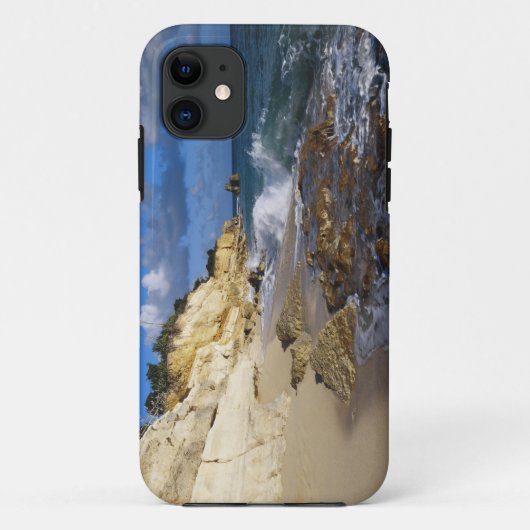 カリブ海、セント・マーチン島、キュペコイ・ビーチの崖 Case-Mate iPhoneケース (裏面)