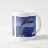 カリブ海、バンドウイルカ ジャンボコーヒーマグカップ (正面右)