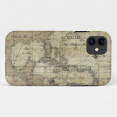 カリブ海 - 古地図 Case-Mate iPhoneケース (裏面(横))