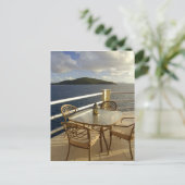 カリブ海、米領ヴァージン諸島、セント・トーマス島。眺望 ポストカード (スタンド正面)