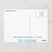 カリブ海 #2 ポストカード (裏面)