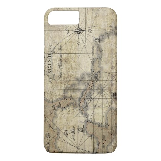 カリブ - 古地図 Case-Mate iPhoneケース (裏面)