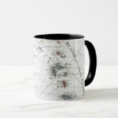 カリブ: 地図1775年 マグカップ (正面右)