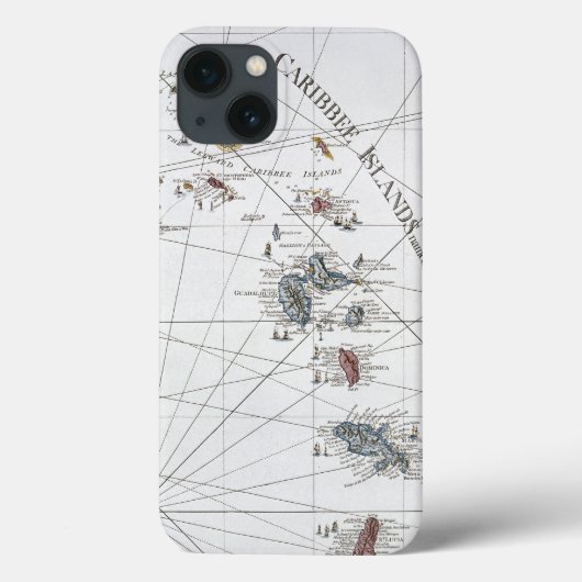 カリブ: 地図1775年 Case-Mate iPhoneケース (裏面)