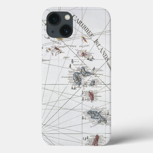 カリブ: 地図1775年 Case-Mate iPhoneケース (裏面)