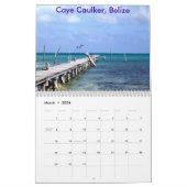 カリブ- Customizの色… -カスタマイズ カレンダー (3月 2026)