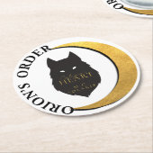 カリプソのハート·オリオンズ·オーダー·ドリンク·コースター ラウンドペーパーコースター (アングル)