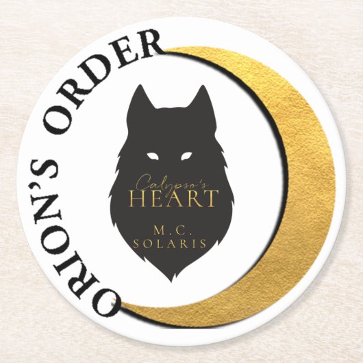 カリプソのハート·オリオンズ·オーダー·ドリンク·コースター ラウンドペーパーコースター (正面)
