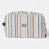 カリプソストライプティール（緑がかった色）カラフルピンクグレータンブルー ドップキット (正面)