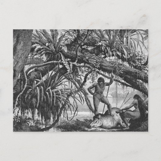カリプナインディアンとタペール ポストカード (正面)