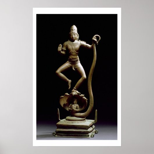 カリヤクリシュナ、チョラ、タミルナードゥ（ブロンズ） ポスター (正面)