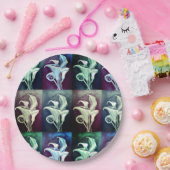 カリリリー – ボヘミアンパターン ペーパープレート (パーティー)