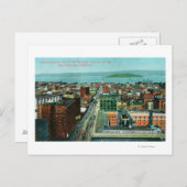 カリル・ビルから見た都市の空中写真 ポストカード (正面/裏面)