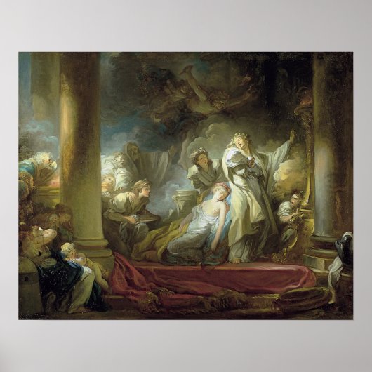 カリローズに身を投げ救るコレソス ポスター (正面)