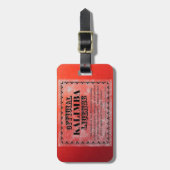 カリンバ免許 ラゲッジタグ (正面縦)