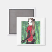 カリンパンダ マグネット (正面/裏面)