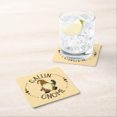 カリン格言 スクエアペーパーコースター (インサイチュ)