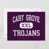 カリーグローブ – トロイアン – 高校 – カリーイリノイ ポストカード (正面/裏面)