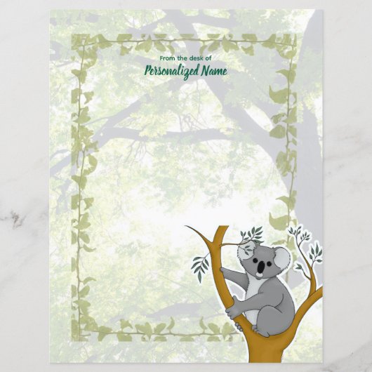 カリーコアラアイビーアンライン紙シート (正面)