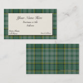 カリースコットランドタータンチェックプレイドビジネスカード 名刺 (正面/裏面)