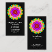 カリードスコスペクシブマンダラ02 – 黒 名刺 (正面/裏面)