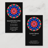 カリードスコスペクシブマンダラ04 – 黒 名刺 (正面/裏面)