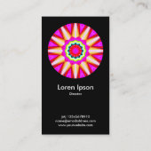 カリードスコスペクシブマンダラ05 – 黒 名刺 (裏面)