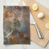 カリーナの星雲のパステル調の大理石 キッチンタオル (四つ折り)