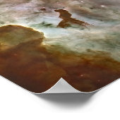 カリーナの星雲のパステル調の大理石 ポスター (角)