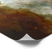 カリーナの星雲のパステル調の大理石 ポスター (角)